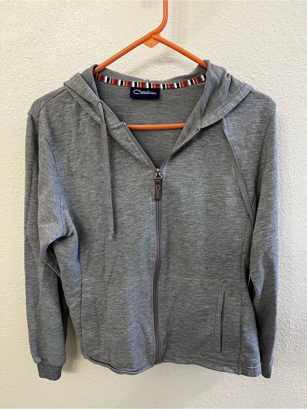 Catalina Heather Gray Full-Zip Hoodie
